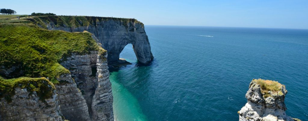 Visiter la Normandie - photo des falaises d'Etretat